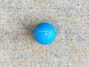 Blue Maxfli golf ball