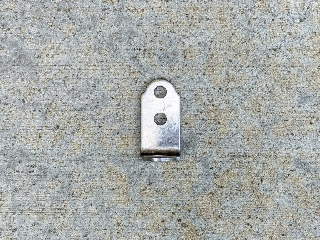 Chrome "L" 90° angle bracket